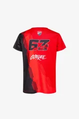 Dětské triko BAGNAIA 63 Ducati Corse červené 568207
