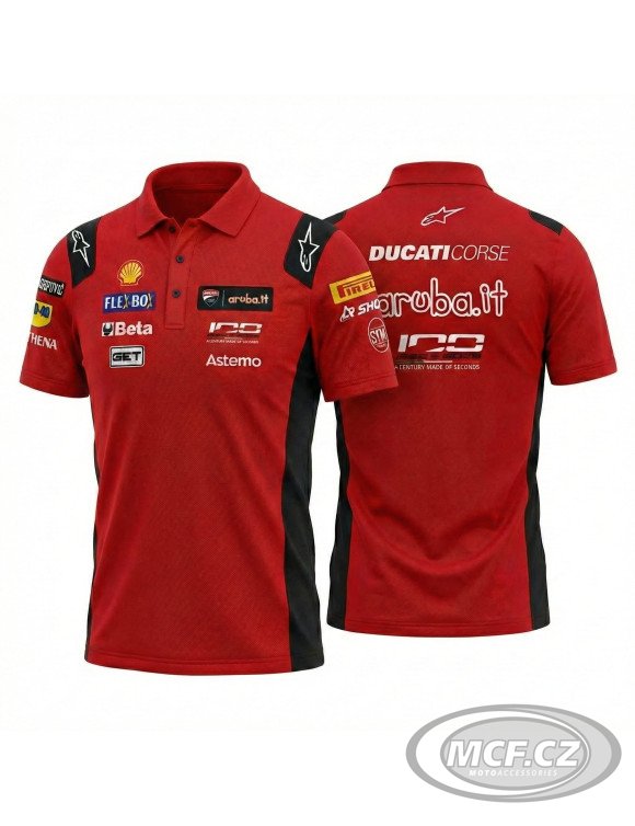 Polo triko DUCATI MX GP26 červené 98780500
