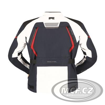 Moto bunda RICHA PHANTOM 3 tmavě modro/šedo/červená