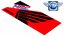 Motorcycle carpet 80x250cm HONDA HRC red/black/white 601