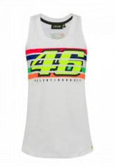 Dámské tílko Valentino Rossi VR46 STRIPES bílé 352606