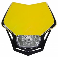 Maska na moto RACETECH V-FACE žlutá