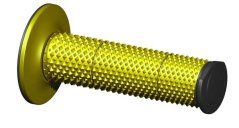 Rukojeti na moto RACETECH FULL DIAMOND žlutá/černá