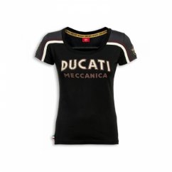 Dámské triko DUCATI MECCANICA černé 98769349