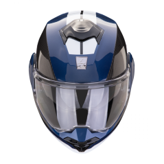 Moto přilba SCORPION EXO-TECH EVO TEAM modro/černo/bílá