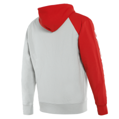 Mikina DAINESE PADDOCK FULL ZIP HOODIE šedo/červeno/černá