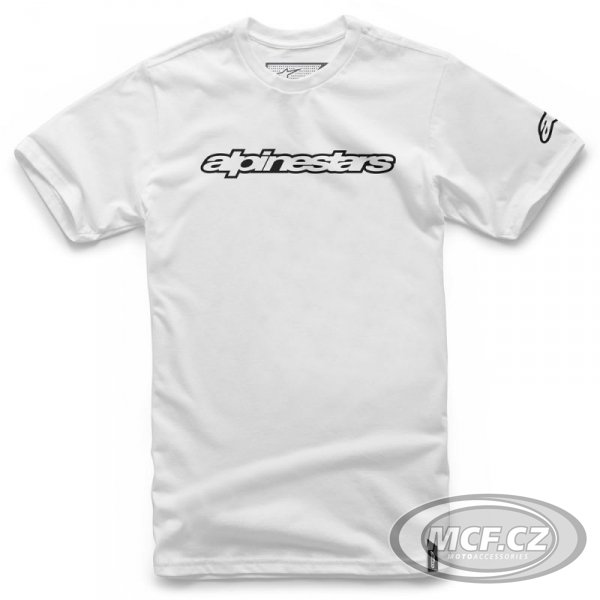 Triko ALPINESTARS WORDMARK TEE bílo/černé 1036-72015 20