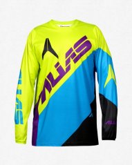 Motokrosový dres ALIAS MX A2 BLOCKED chartreuse/modrý 2164-375