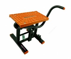 Stojan pod moto RTECH páka cross oranžový