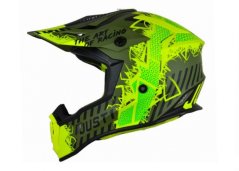 Moto přilba JUST1 J38 MASK matná neonově žluto/černo/zelená