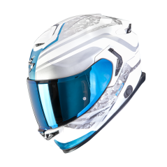 Motorcycle helmet SCORPION EXO-GT SP AIR ARTEN white/blue