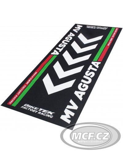Motorcycle carpet 80x190cm BIKE-IT BIKETEK SERIES 4 MV AGUSTA black/white/red/green GRGMAT67