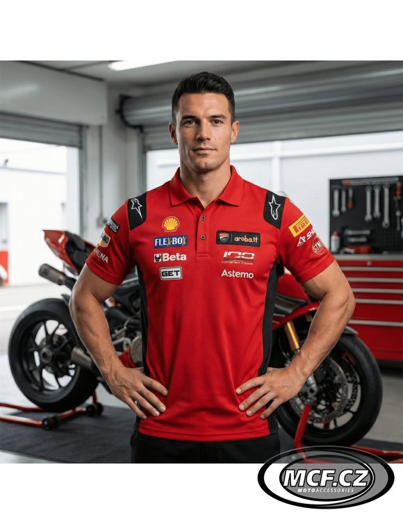 Polo triko DUCATI MX GP26 červené 98780500