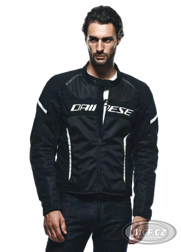 Moto bunda DAINESE AIR FRAME 3 TEX černo/bílá