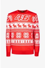 Zimní svetr VR46 Christmas červený VRMSWXM2207