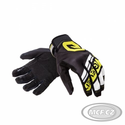 Moto rukavice ELEVEIT X-LEGEND černo/bílo/neonově žluté