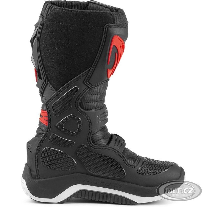 Dětské moto boty FORMA DRIFT černo/červeno/bílé