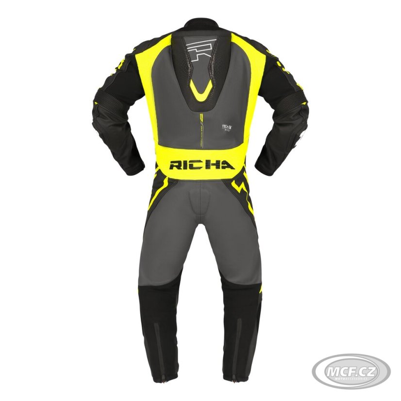 Moto kombinéza RICHA STRADALE GP jednodílná fluo žluto/šedá