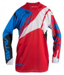 Motokrosový dres ALIAS MX A2 červeno/neonově modrý