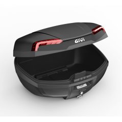 Kufr GIVI RIVIERA černý Black Edition E46NB (Monolock s vlastní plotnou), černé plexi, 47L