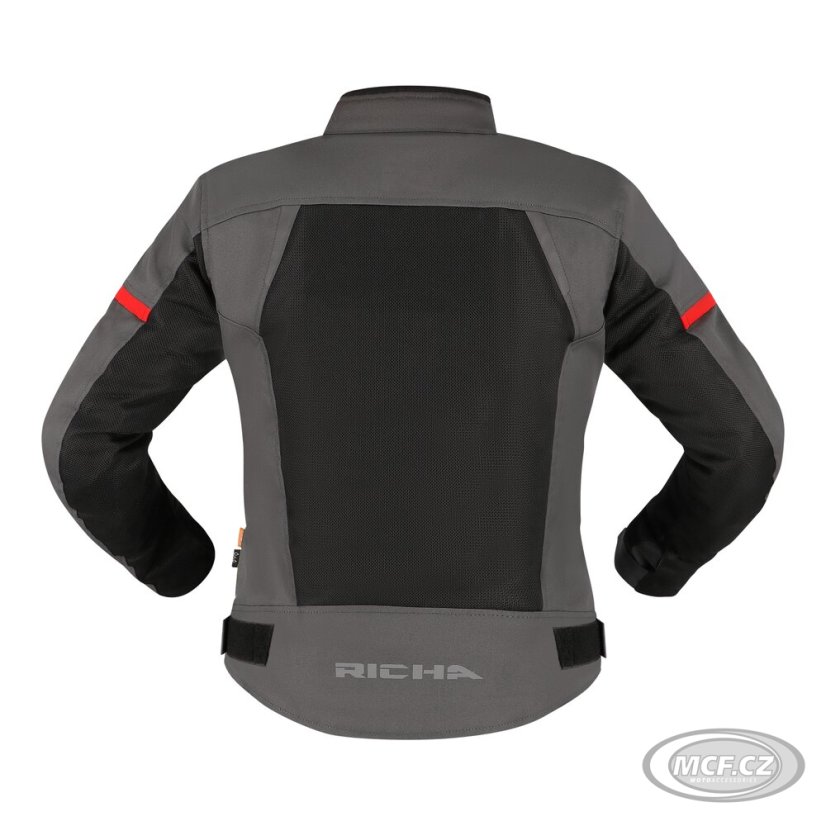 Dámská moto bunda RICHA AUYAN WP šedo/červená