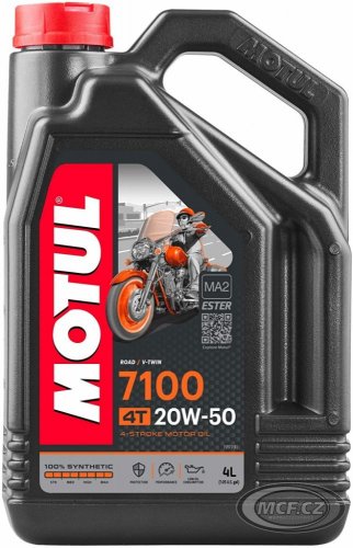 Olej MOTUL 7100 4T 20W50 100% Synthetic 4L