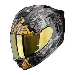 Moto přilba SCORPION EXO-1500 AIR APUS černo/šedo/zlatá