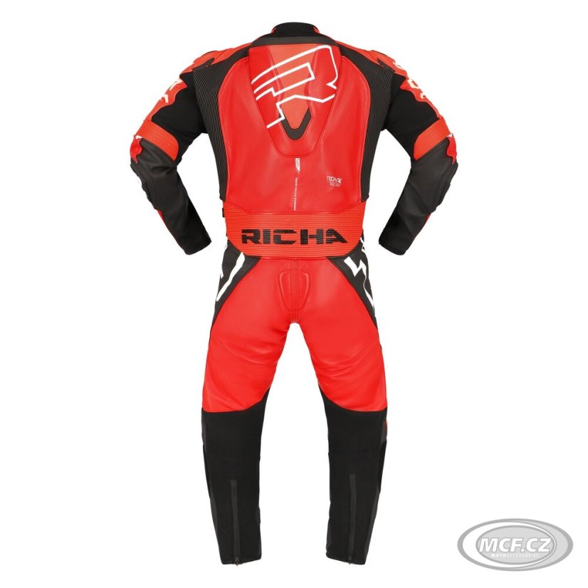 Moto kombinéza RICHA STRADALE GP jednodílná fluo červená