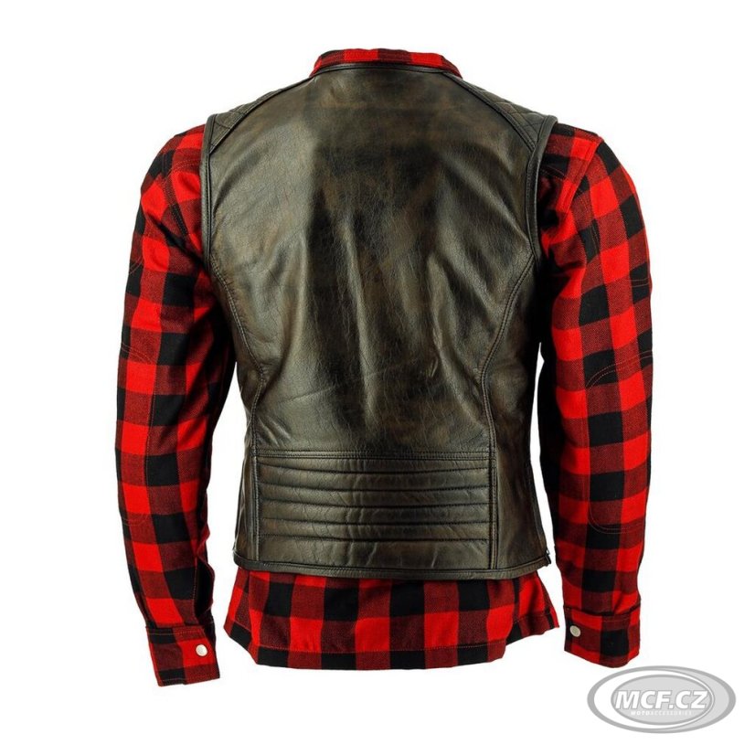 Kožená vesta RICHA COLT vintage hnědá