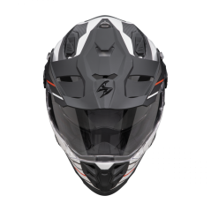 Motorcycle helmet SCORPION ADF-9000 AIR FEAT matt white/black/red