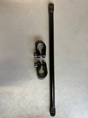 Hrazda na řídítka Ø22 nebo 28 matná černá