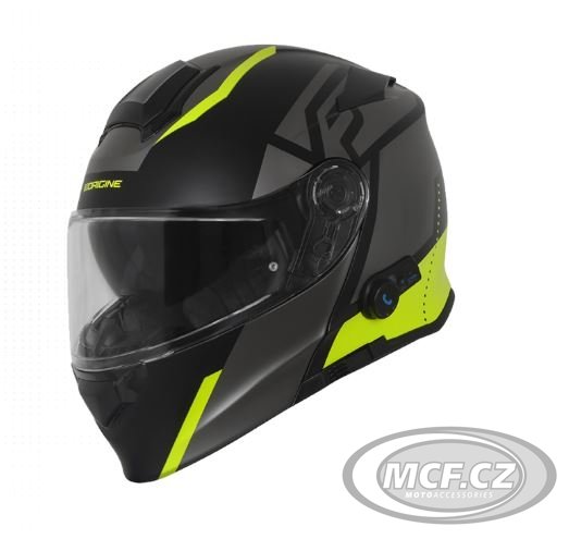 Moto přilba ORIGINE DELTA LEVEL matně fluo žluto/černá