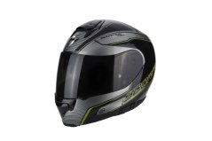 Moto přilba SCORPION EXO-3000 AIR STROLL černo/stříbrno/neonově žlutá