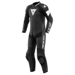 Moto kombinéza DAINESE TOSA jednodílná černo/bílá perforovaná