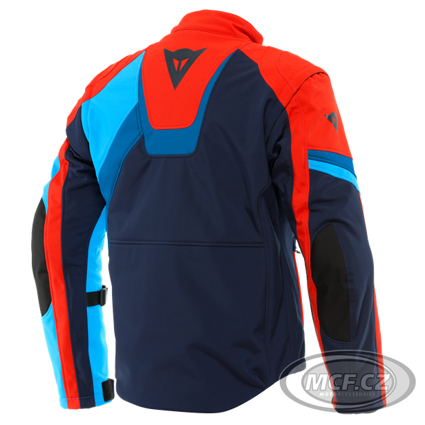 Moto bunda DAINESE RANCH TEX black-iris/red/light blue