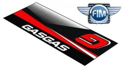 Koberec pod moto 80x200cm GASGAS černo/červený 1701