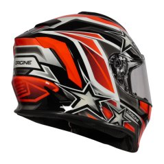 Dětská helma na moto ORIGINE DINAMO KIDS STARS REVOLUTION neonově oranžovo/černá