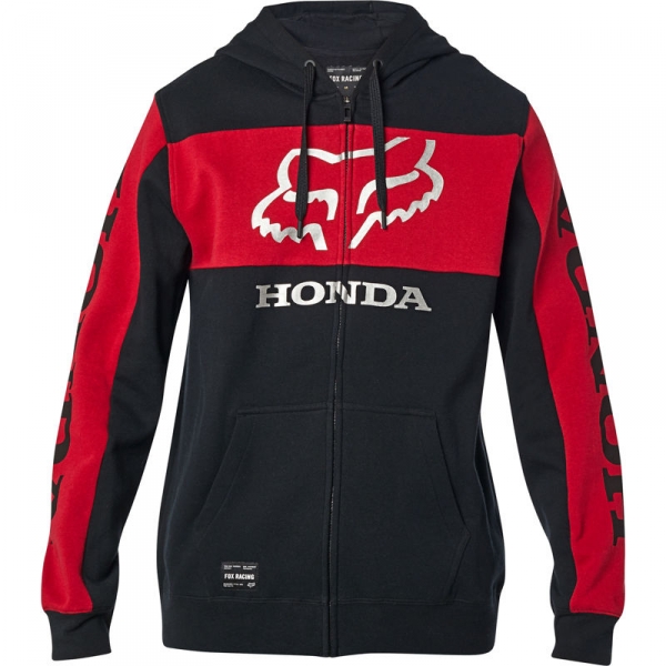 Mikina FOX HONDA ZIP FLEECE černo/červená 25955-017 L