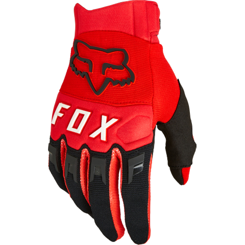 Moto rukavice FOX DIRTPAW fluo červené 25796-110 L