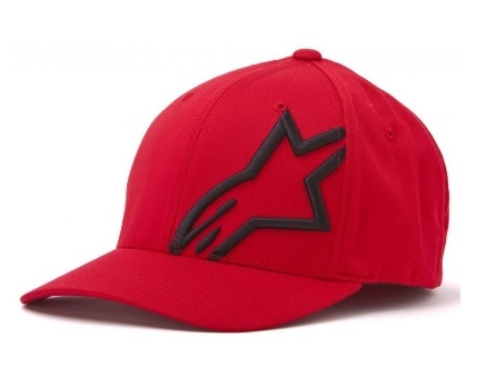 Kšiltovka ALPINESTARS CORP SHIFT 2 CURVED BRIM červeno/černá 1032-81008 3010 S/M