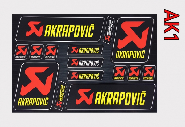 Samolepky AKRAPOVIČ AK1 UNI