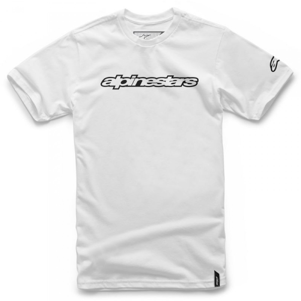 Triko ALPINESTARS WORDMARK TEE bílo/černé 1036-72015 20 2XL